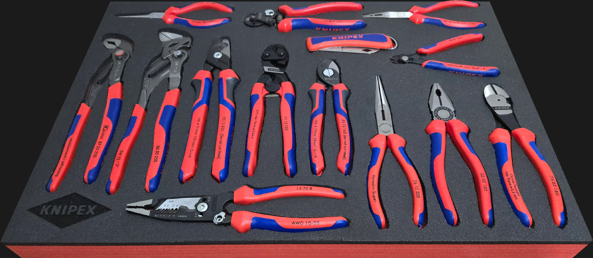 Knipex Tools Foam Layout